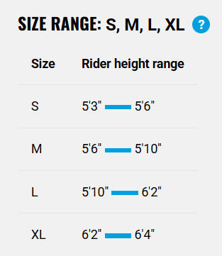 Bike Size Chart